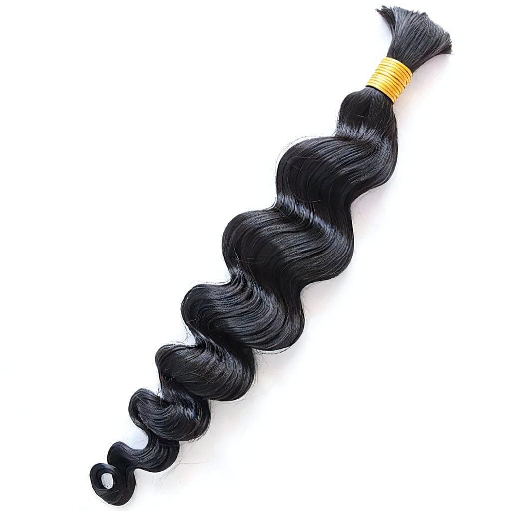 Loose Wave Bulk Human Hair Extensions for Braiding