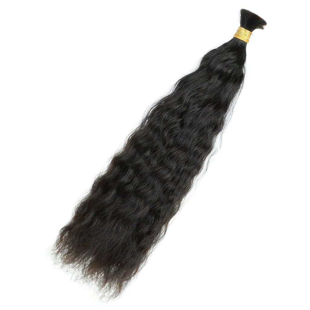 Wet and Wavy Human Bulk Hair Extensions for Braiding